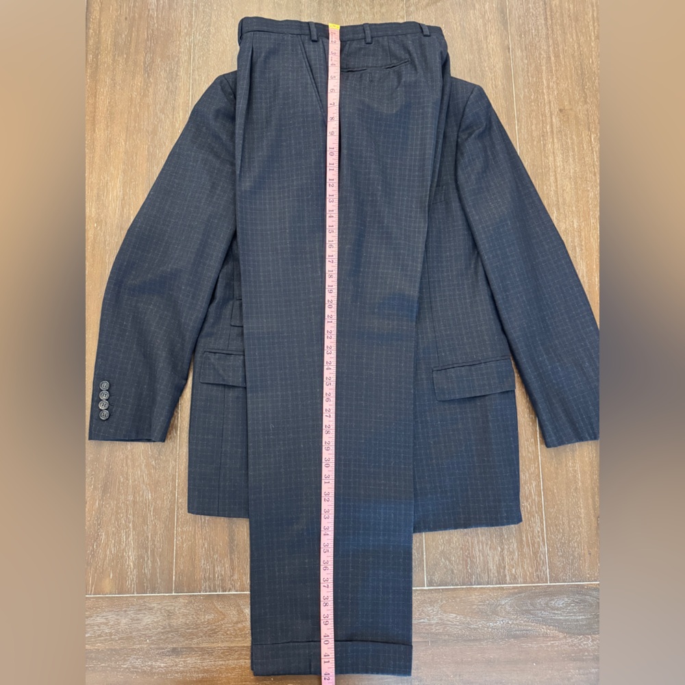 Brioni Navy Double Breasted Wool Suit EU50 US40R with bag and hanger - Picture 9 of 16